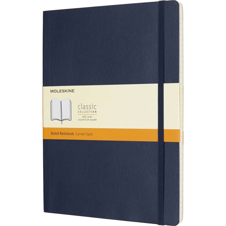Classic Soft Cover Notebook XL Blue Linjerad i gruppen Papper & Block / Skriva och anteckna / Anteckningsböcker hos Pen Store (136835)