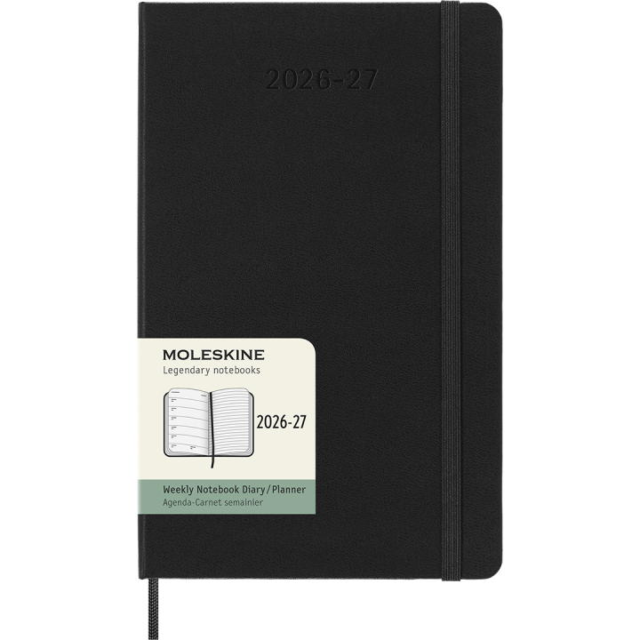 Kalender 18M WeekNote Hard Cover Large Black i gruppen Papper & Block / Kalendrar och almanackor / 18-månaderskalendrar hos Pen Store (137011)
