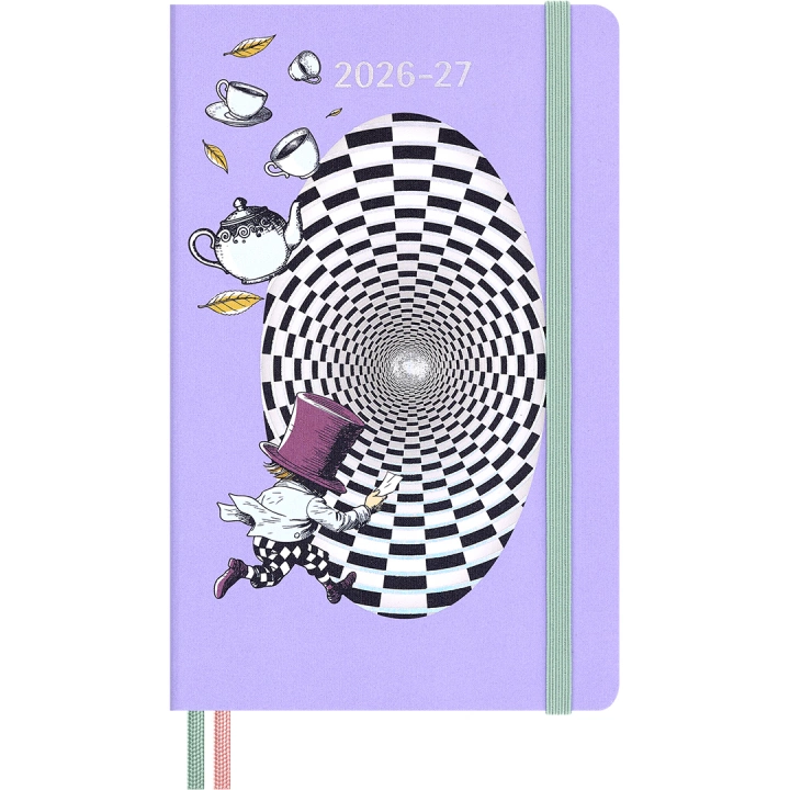 Kalender 18M WeekNote Hard Cover Large Alice in Wonderland i gruppen Papper & Block / Kalendrar och almanackor / 18-månaderskalendrar hos Pen Store (137025)