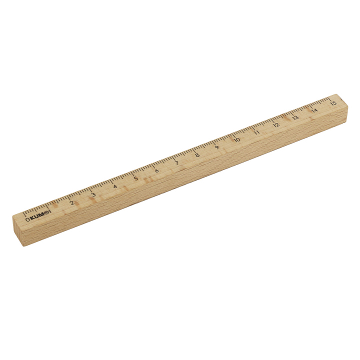Trälinjal 15 cm i gruppen Skapande & Hobby / Hobbytillbehör / Linjaler hos Pen Store (137037)