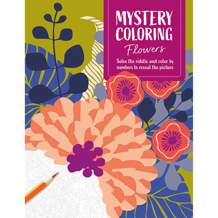Mystery Coloring Flowers i gruppen Skapande & Hobby / Böcker / Målarböcker för vuxna hos Pen Store (137180)