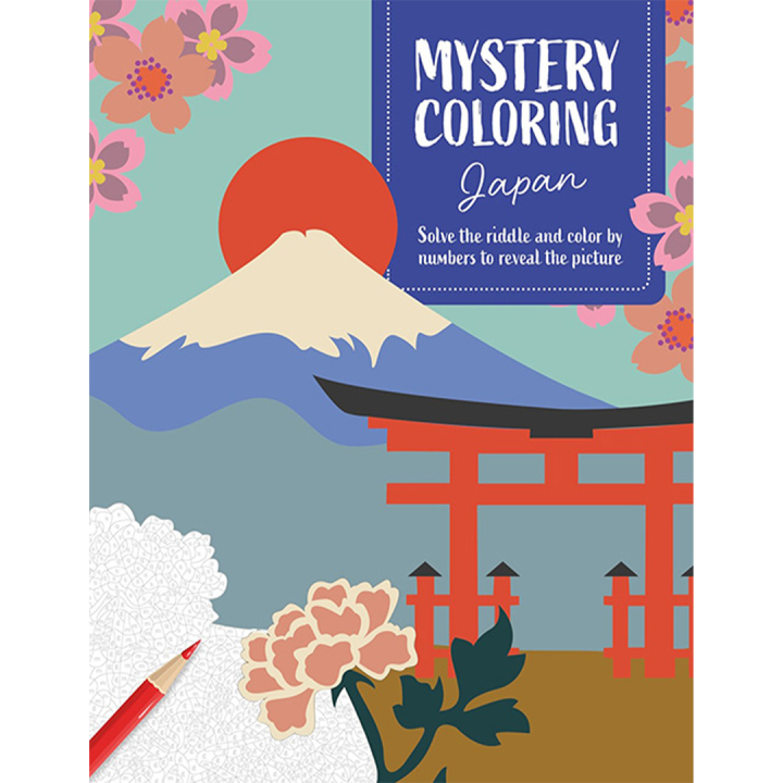Mystery Coloring Japan i gruppen Skapande & Hobby / Böcker / Målarböcker för vuxna hos Pen Store (137181)