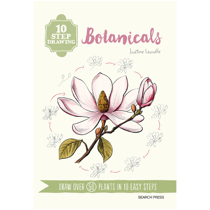 10 Step Drawing: Botanicals i gruppen Skapande & Hobby / Böcker / Instruktionsböcker hos Pen Store (137196)
