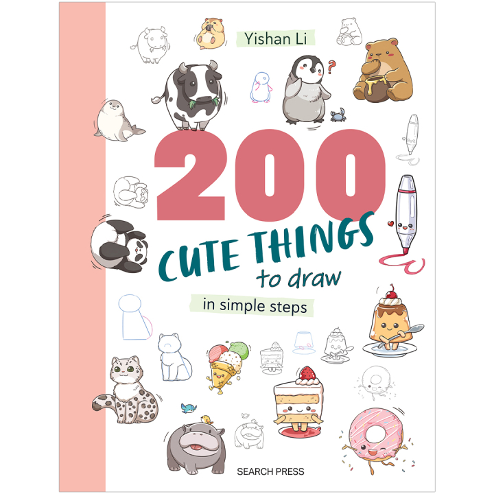 200 Cute Things to Draw i gruppen Skapande & Hobby / Böcker / Instruktionsböcker hos Pen Store (137199)