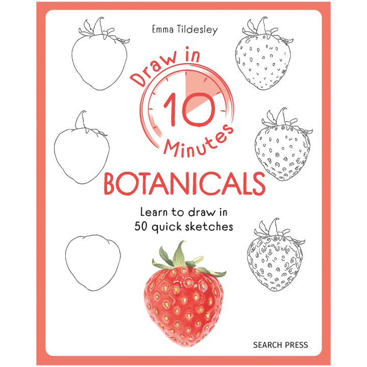 Draw in 10 Minutes: Botanicals i gruppen Skapande & Hobby / Böcker / Instruktionsböcker hos Pen Store (137219)