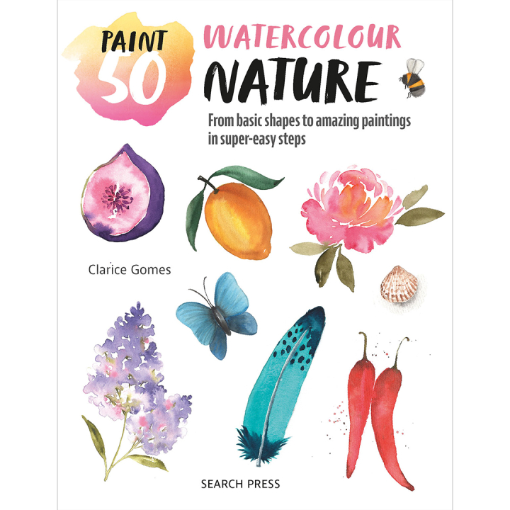 Paint 50: Watercolour Nature i gruppen Skapande & Hobby / Böcker / Instruktionsböcker hos Pen Store (137229)