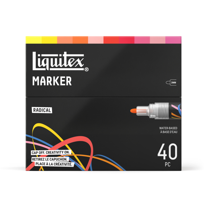 Marker Radical 40-set i gruppen Pennor / Konstnärspennor / Akrylmarkers hos Pen Store (137376)