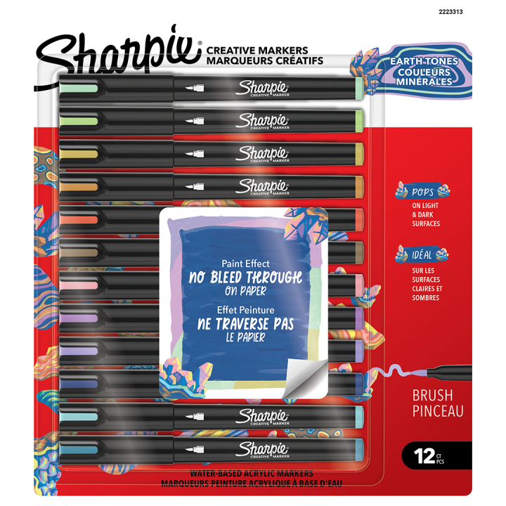 Creative Marker Brush Tip 12-pack Earth Tones i gruppen Pennor / Konstnärspennor / Akrylmarkers hos Pen Store (137406)
