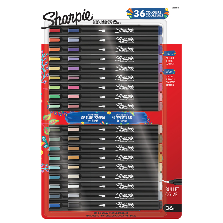 Creative Marker Bullet Tip 36-pack i gruppen Produktserier / Sharpie Creative Marker hos Pen Store (137409)