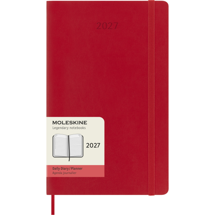 Kalender 12M Daily 2027 Softcover Large Red i gruppen Papper & Block / Kalendrar och almanackor / 12-månaderskalendrar hos Pen Store (137427)