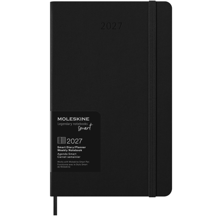 Kalender 12M Smart PRO Digital Weekly Note 2027 Large Black i gruppen Papper & Block / Kalendrar och almanackor / 12-månaderskalendrar hos Pen Store (137445)