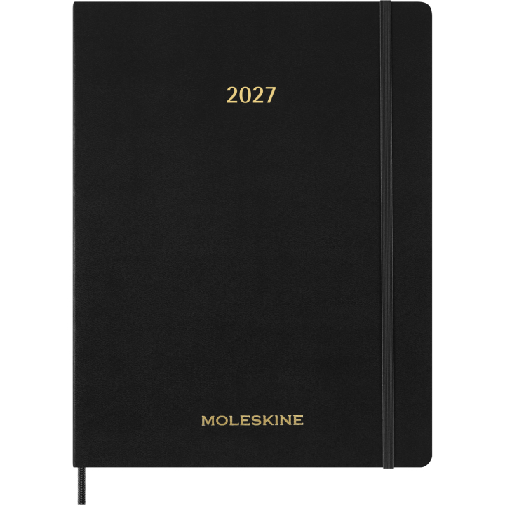 Kalender 12M Weekly Vertical 2027 Essential Softcover XXL Black i gruppen Papper & Block / Kalendrar och almanackor / 12-månaderskalendrar hos Pen Store (137472)