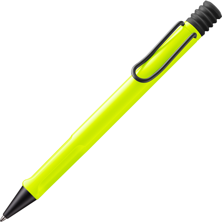 Safari Kulspetspenna Neon Yellow i gruppen Pennor / Fine Writing / Kulspetspennor hos Pen Store (137580)