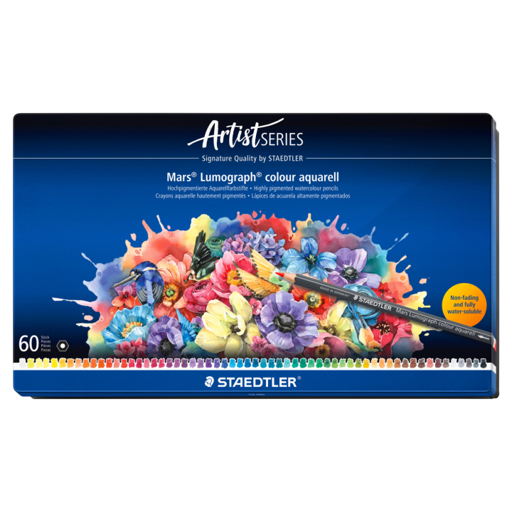 Akvarellpennor Mars Lumograph 60-set i gruppen Pennor / Konstnärspennor / Akvarellpennor hos Pen Store (137606)
