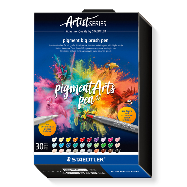 Pigment Arts Big Brush Pen 30-set + i gruppen Pennor / Konstnärspennor / Penselpennor hos Pen Store (137632)