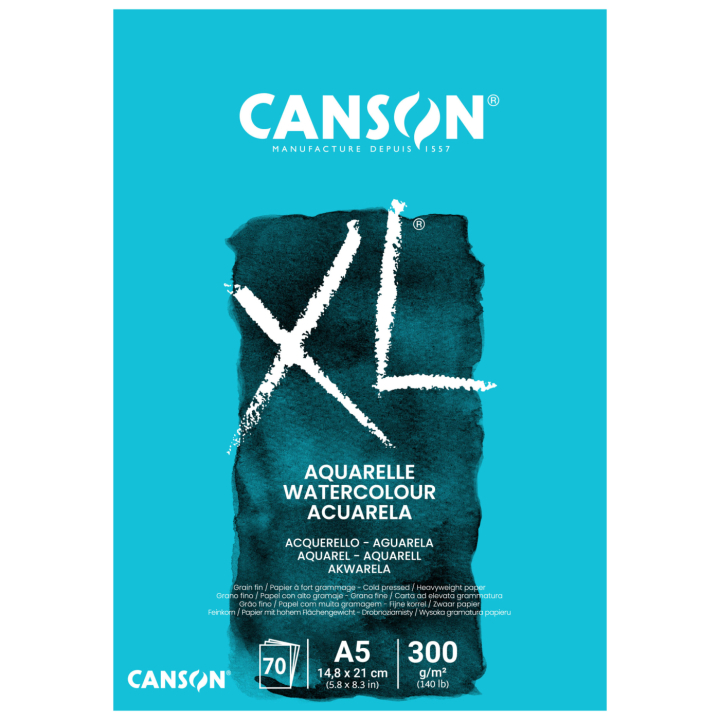 XL Aquarelle CP 300g A5 i gruppen Papper & Block / Konstnärsblock / Akvarellblock hos Pen Store (137659)
