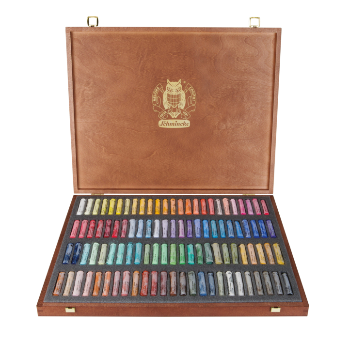 Soft Pastel Wooden Box 100-set i gruppen Konstnärsmaterial / Kritor och blyerts / Pastellkritor hos Pen Store (137811)