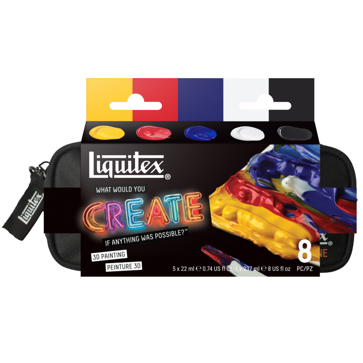 Akrylfärg Basics 3D Painting 5x22 ml i gruppen Konstnärsmaterial / Konstnärsfärger / Akrylfärg hos Pen Store (137831)