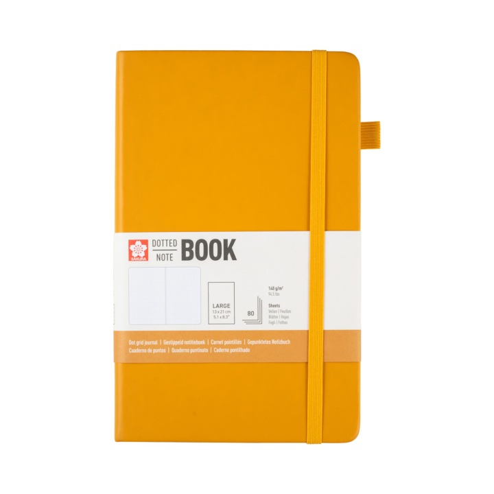 Notebook 13x21 cm Hard Cover Japanese Kerria Dotted i gruppen Papper & Block / Skriva och anteckna / Anteckningsböcker hos Pen Store (137991)