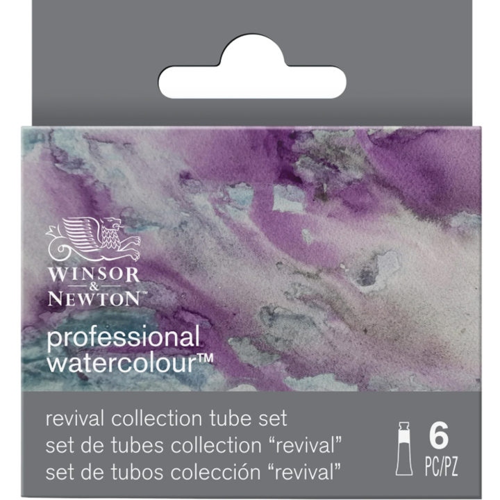 Professional Akvarellfärg Tub 5 ml Revival 6-set i gruppen Konstnärsmaterial / Konstnärsfärger / Akvarellfärg / Akvarellfärg på tub hos Pen Store (137999)