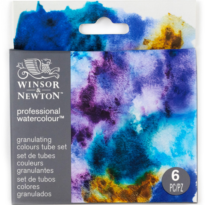 Professional Akvarellfärg Tub 5 ml Granualation 6-set i gruppen Konstnärsmaterial / Konstnärsfärger / Akvarellfärg / Akvarellfärg på tub hos Pen Store (138001)