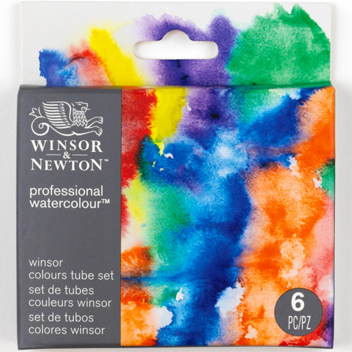Professional Akvarellfärg Tub 5 ml Winsor 6-set i gruppen Konstnärsmaterial / Konstnärsfärger / Akvarellfärg / Akvarellfärg på tub hos Pen Store (138003)