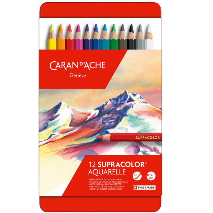 Supracolor Akvarell 12-pack i gruppen Pennor / Konstnärspennor / Akvarellpennor hos Pen Store (138048)