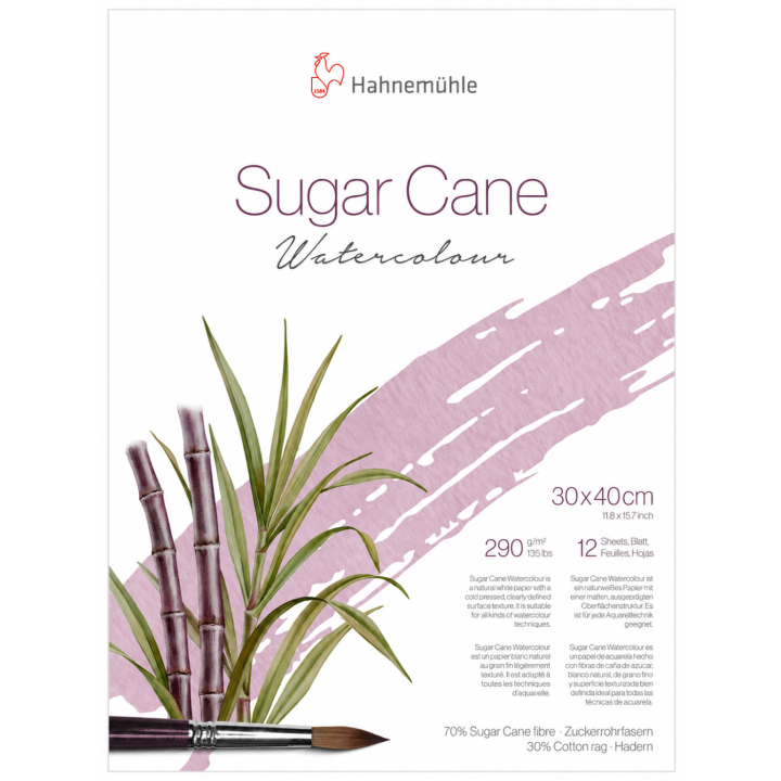 Akvarellblock Sugar Cane 290g 30x40 cm i gruppen Papper & Block / Konstnärsblock / Akvarellblock hos Pen Store (138055)