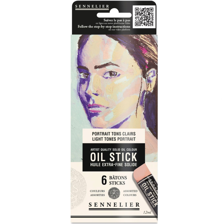 Oljekritor Mini 6-set Light tones Portrait i gruppen Konstnärsmaterial / Kritor och blyerts / Oljekritor hos Pen Store (138057)