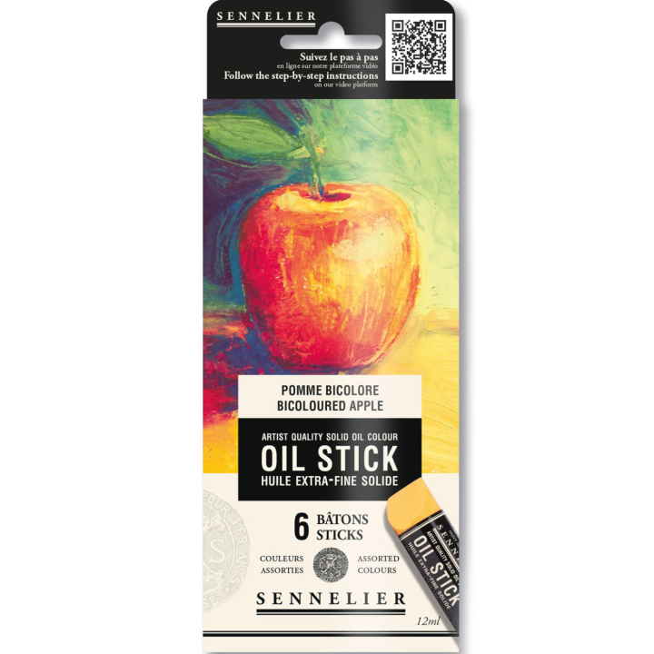 Oljekritor Mini 6-set Bicoloured apple i gruppen Konstnärsmaterial / Kritor och blyerts / Oljekritor hos Pen Store (138059)