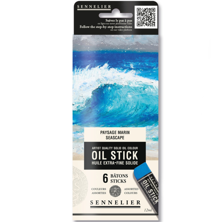 Oljekritor Mini 6-set Seascape i gruppen Konstnärsmaterial / Kritor och blyerts / Oljekritor hos Pen Store (138060)