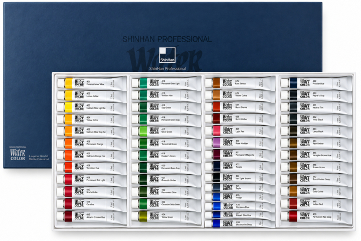 Akvarellfärg PRO 48-set i gruppen Konstnärsmaterial / Konstnärsfärger / Akvarellfärg / Akvarellfärg på tub hos Pen Store (138067)