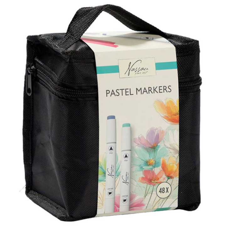 Dual Marker Pastel 48-set i gruppen Pennor / Konstnärspennor / Illustrationsmarkers hos Pen Store (138228)