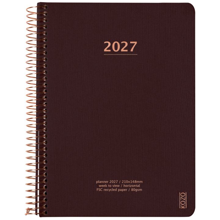 Kalender 2027 A5 Weekly Coffee i gruppen Papper & Block / Kalendrar och almanackor / 12-månaderskalendrar hos Pen Store (138270)