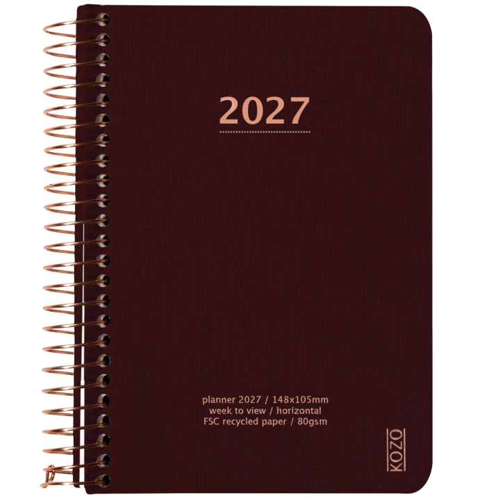 Kalender 2027 A6 Weekly Coffee i gruppen Papper & Block / Kalendrar och almanackor / 12-månaderskalendrar hos Pen Store (138271)