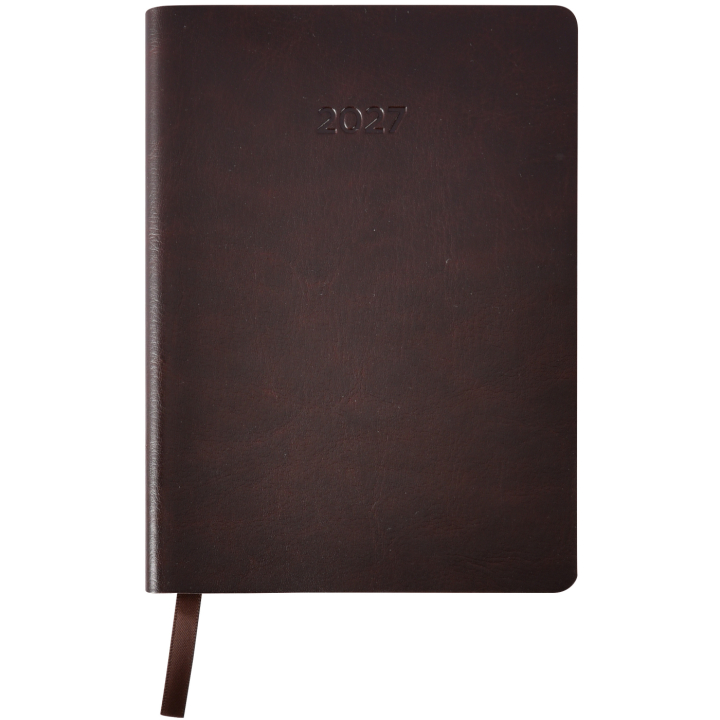 Kalender Björn 2027 A5 Weekly Horisontell Kastanjebrun i gruppen Papper & Block / Kalendrar och almanackor / 12-månaderskalendrar hos Pen Store (138293)