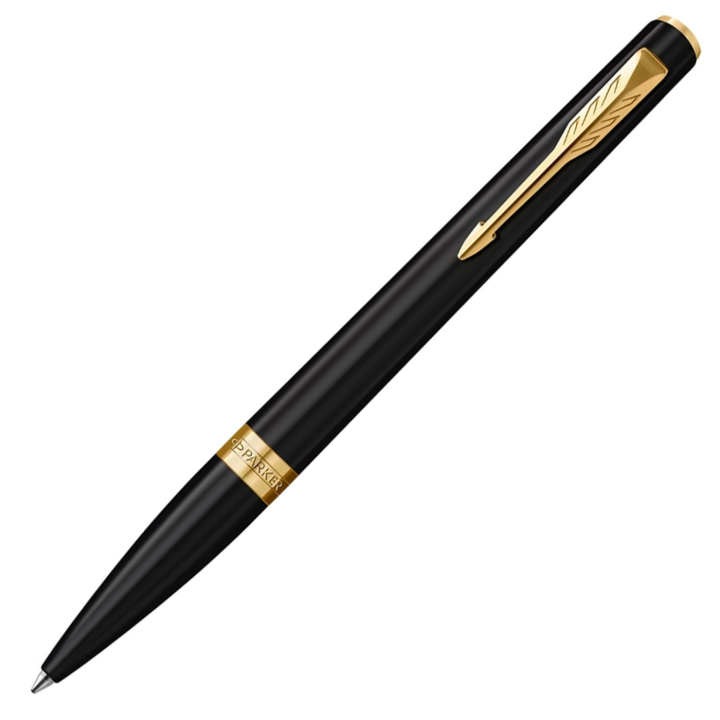 Meridian Matte Black/Gold Kulpenna i gruppen Pennor / Fine Writing / Kulspetspennor hos Pen Store (138302)