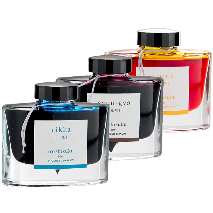 Iroshizuku New Colours 3-set i gruppen Pennor / Penntillbehör / Reservoarbläck hos Pen Store (iroshizuku_1)