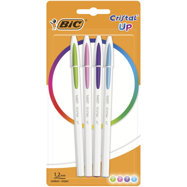 Multicolour Bic Cristal Fine Ball Pen Set Pack of 10 