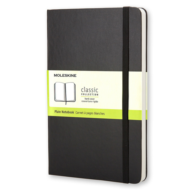 Classic Hardcover Notebook Pocket Black
