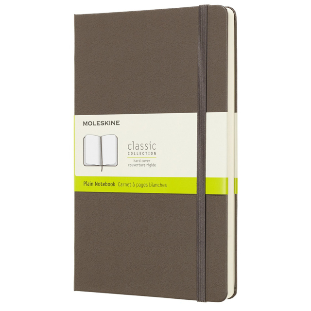 Classic Hardcover Notebook Large Brown