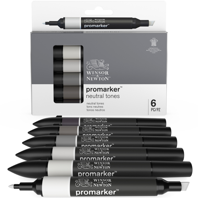 Promarker 6-set Neutral Grey tones