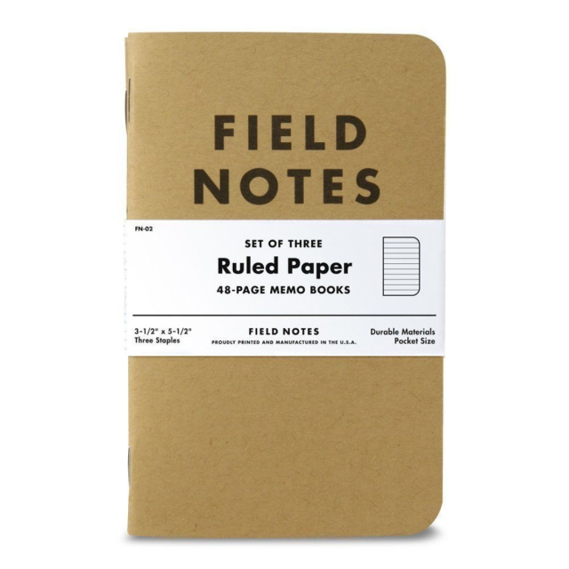 Memo Book Linjerad 3-pack