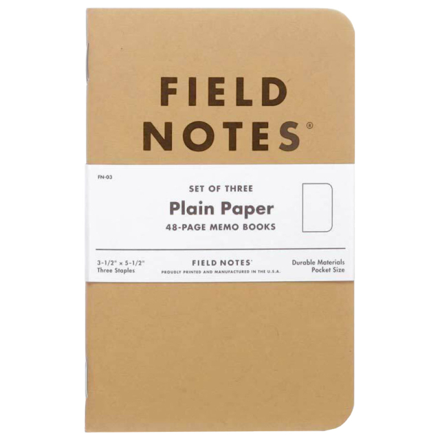Memo Book Olinjerad 3-pack