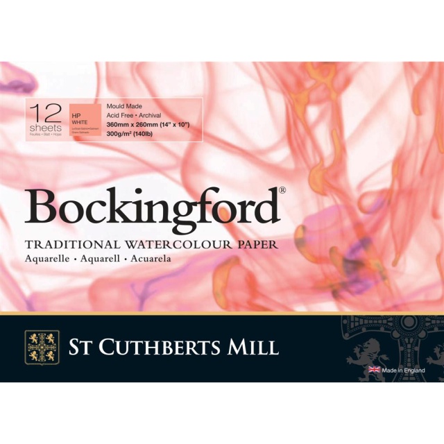 Bockingford Akvarellblock 360x260mm 300g HP
