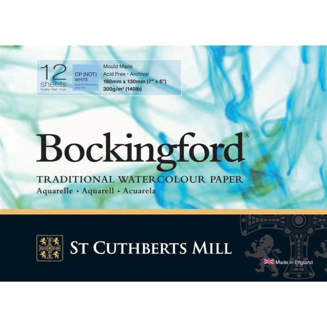 Bockingford Akvarellblock CP/NOT 300g 18x13cm