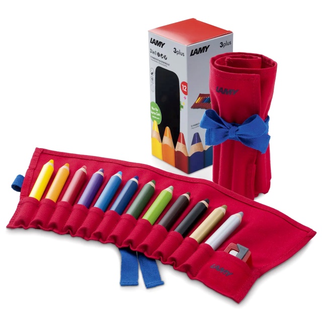 3plus Färgpennor 12-set Rollup (3 år+)