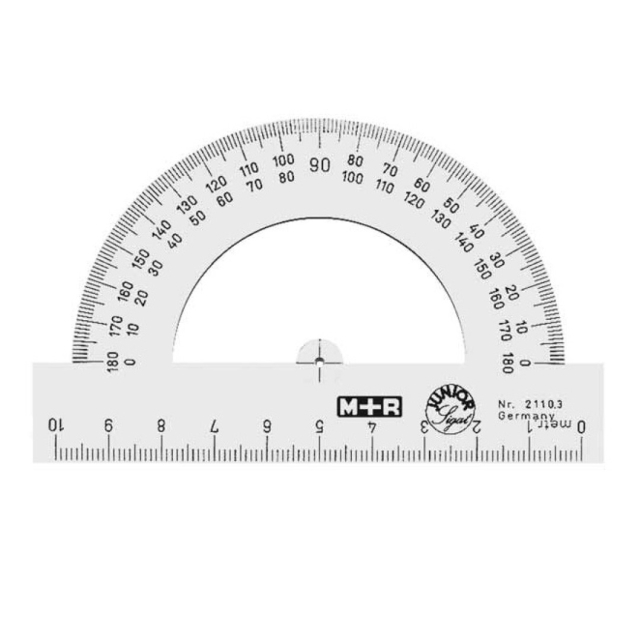 Gradskiva Halvcirkel 180°