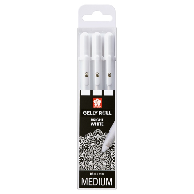 Gelly Roll Basic White 3-pack Medium