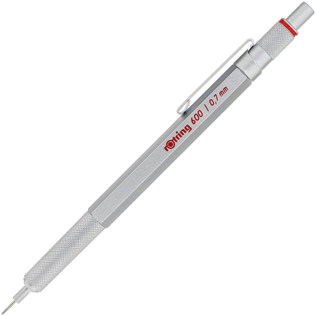 600 Stiftpenna 0,7 Silver
